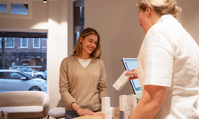 Skincare products at SKIN